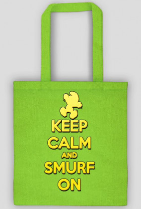 Keep Calm and Smurf on (eko bag)