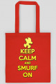 Keep Calm and Smurf on (eko bag)