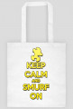 Keep Calm and Smurf on (eko bag)