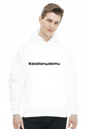 Bluza #zostanwdomu (biała)