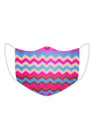 Maseczka Dziewczęca kolorowa, blue and pink