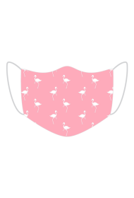 Maseczka Dziewczęca Różowa, Flamingi