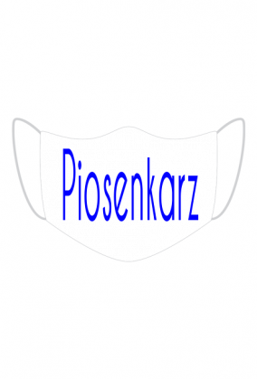Maseczka z napisem Piosenkarz kolor niebieski