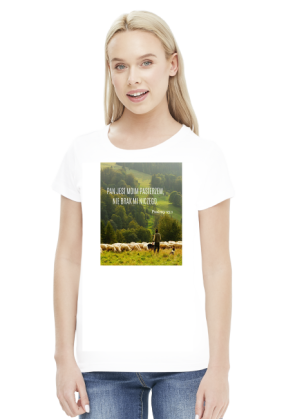 Koszulka Pan jest moim pasterzem, nie brak mi niczego - różne kolory