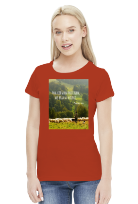 Koszulka Pan jest moim pasterzem, nie brak mi niczego - różne kolory