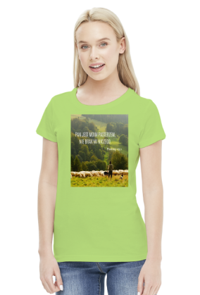 Koszulka Pan jest moim pasterzem, nie brak mi niczego - różne kolory