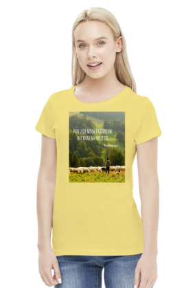 Koszulka Pan jest moim pasterzem, nie brak mi niczego - różne kolory