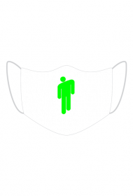 Biilie Eilish logo neon maseczka maska