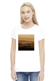 Koszulka Chociażbym chodził ciemną doliną, zła się nie ulęknę, bo Ty jesteś ze mną - różne kolory