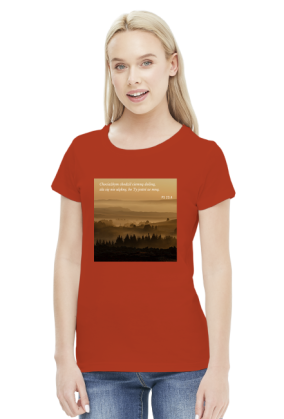 Koszulka Chociażbym chodził ciemną doliną, zła się nie ulęknę, bo Ty jesteś ze mną - różne kolory