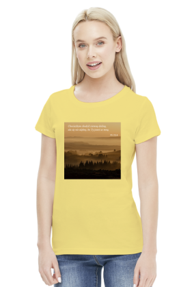 Koszulka Chociażbym chodził ciemną doliną, zła się nie ulęknę, bo Ty jesteś ze mną - różne kolory