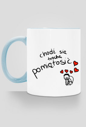 Miętoszenie - kubek kolorowy brzeg