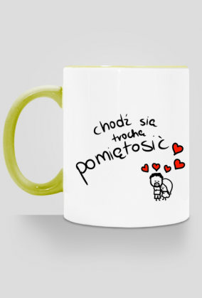 Miętoszenie - kubek kolorowy brzeg