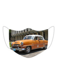 Kolorowa maseczka ochronna wielokrotnego uzytku Vintage Car 31