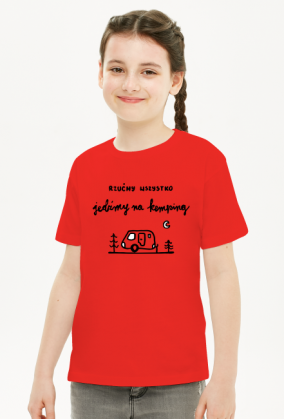 Jedźmy na kemping! - koszulka dziecięca
