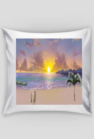 zachód słońca na plaży