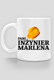 Kubek Pani inżynier z imieniem Marlena 2-stronny