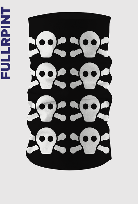 Komin - czaszki - czarny