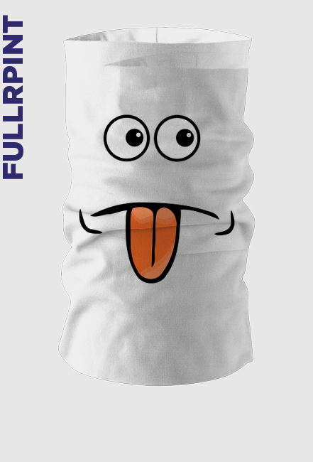 Komin - śmieszna mina - biały