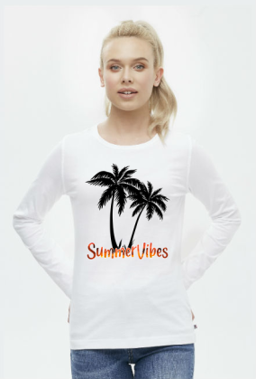 KOSZULKA Z DŁUGIM RĘKAWEM DAMSKA SUMMERVIBES