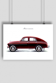 Plakat A1 - 1957 FSO WARSZAWA M20-57