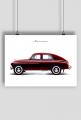 Plakat A2 - 1957 FSO WARSZAWA M20-57
