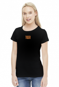 T-Shirt Black Tiger Damski