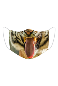 angry tiger maseczka
