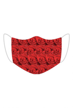 Maseczka kolorowa "Róże"