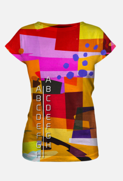 T-shirt z nadrukiem nr 5/tył bordowy