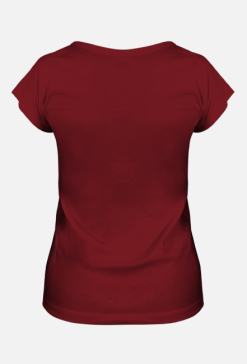 T-shirt z nadrukiem nr 5/tył bordowy