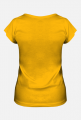 T-shirt z nadrukiem nr 6/tył żółty