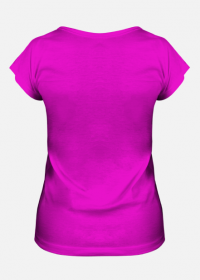 T-shirt z nadrukiem nr 7/tył różowy