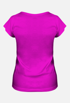 T-shirt z nadrukiem nr 7/tył różowy