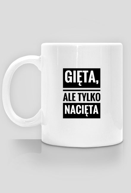 Gięta ale tylko nacięta