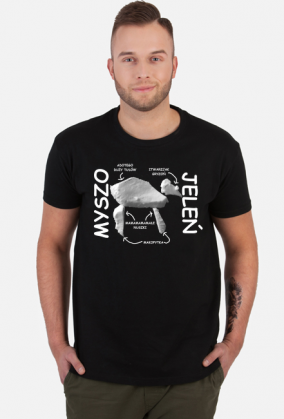 myszojeleń. czarny. męski.