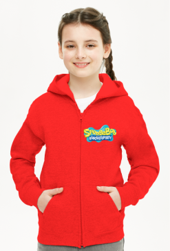 ROZPINANA BLUZA Z KAPTUREM DLA DZIEWCZYNKI '' SPONGEBOB KANCIASTOPORTY''! HIT