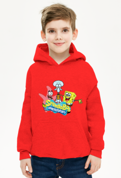 BLUZA Z KAPTUREM DLA CHŁOPCA ''SPONGEBOB KANCIASTOPORTY'' HIT SUPER PREZENT NA KAŻDĄ OKAZJĘ!