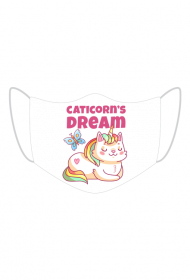 Maseczka kolorowa "Caticorn"