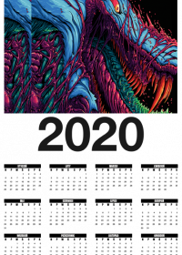 Kalendarz 2020 Hyper Beast
