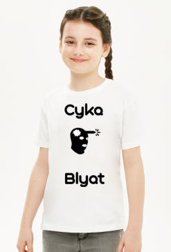 Koszulka Dla Dziewczynki "Cyka Blyat"