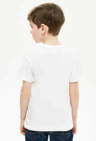 Biała bluzka chłopięca z samochodem Mercedes t-shirt