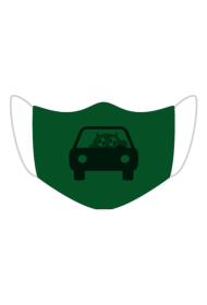Maseczka Dziecięca Green Auto