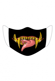 Maseczka kolorowa Potwór