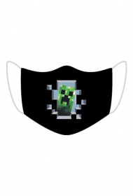 Maseczka creeper minecraft koronawirus