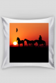 Poszewka na małą poduszkę Konie Zachód Słońca