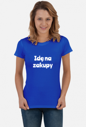 Idę na zakupy - koszulka kolorowa damska