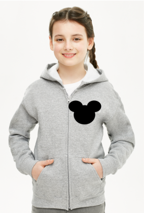 Dziecięca bluza z kapturem na zamek Myszka Miki