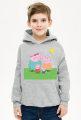 Dziecięca lekka bluza z kapturem Świnka Peppa