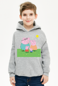 Dziecięca lekka bluza z kapturem Świnka Peppa